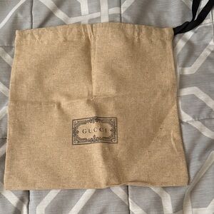 Gucci Tan Fabric Dust Bag